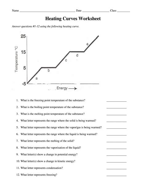 Advantages of Heating Cooling Curve Worksheet Answers